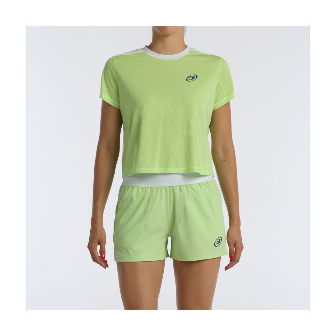 CAMISETA BULLPADEL BILMA VERDE MANZANA