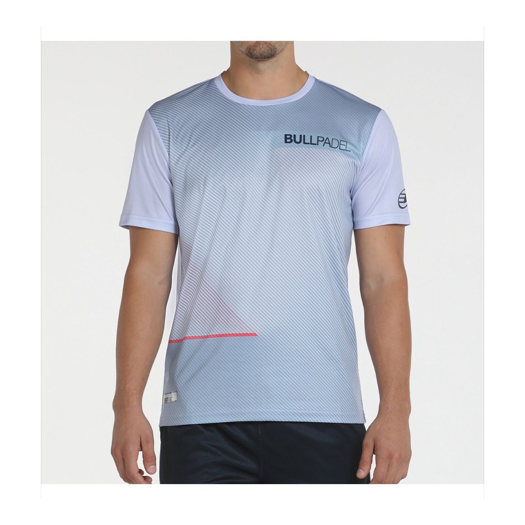 CAMISETA BULLPADEL CARINO GRIS AZULADO