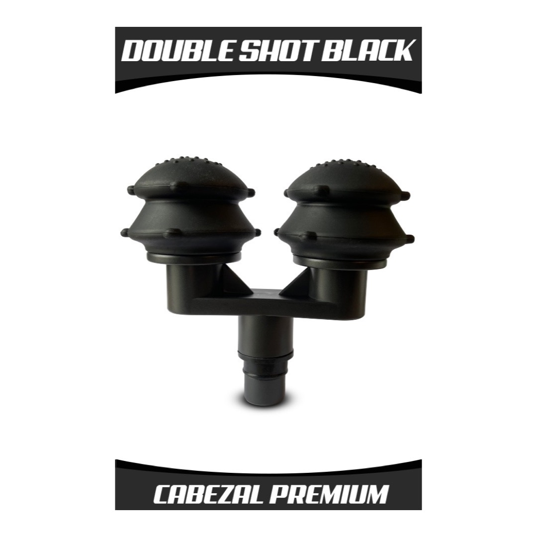 Cabezal Double Shot Black