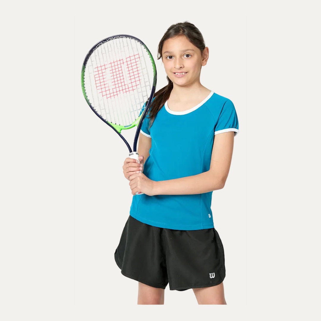 Polera Deportiva Nvision Celeste Niña